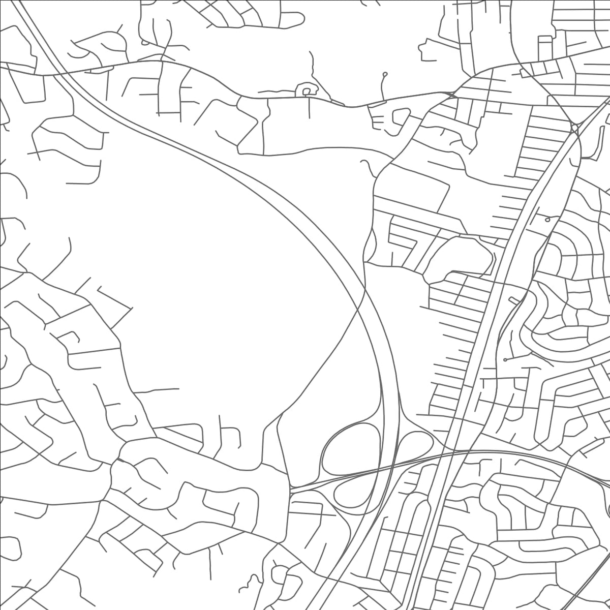 ROAD MAP OF CRANSTON, RHODE ISLAND BY MAPBAKES