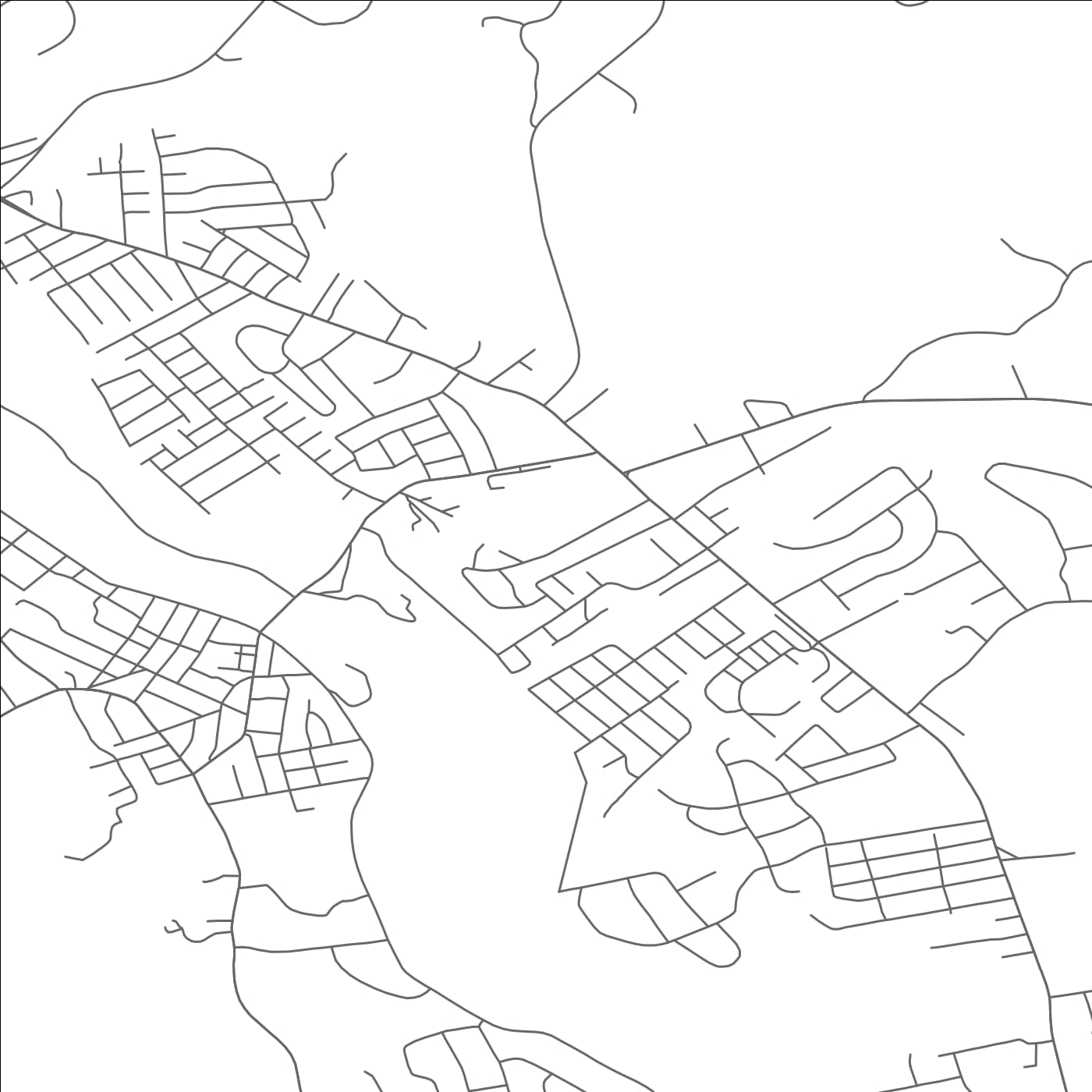 ROAD MAP OF CUMBERLAND HILL, RHODE ISLAND BY MAPBAKES