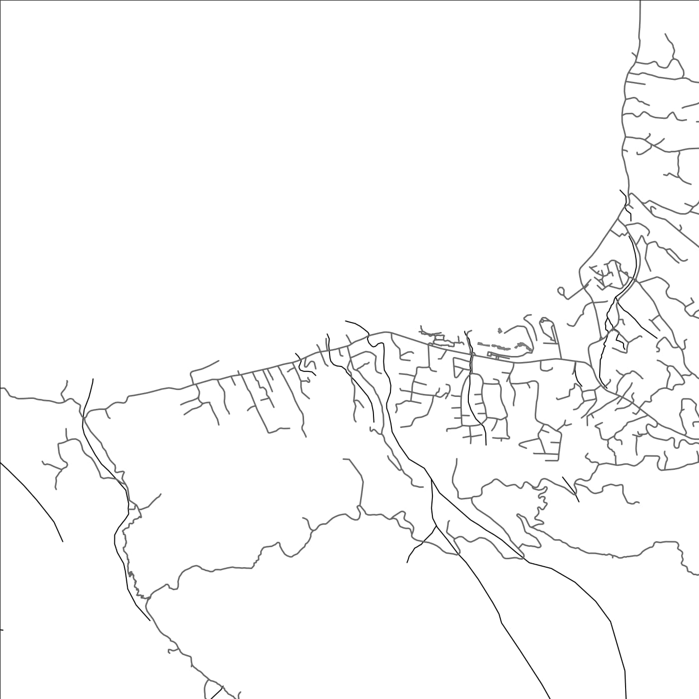 ROAD MAP OF BEL OMBRE, SEYCHELLES BY MAPBAKES