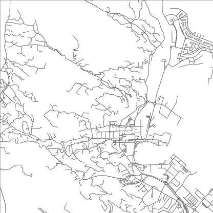 ROAD MAP OF VICTORIA, SEYCHELLES BY MAPBAKES