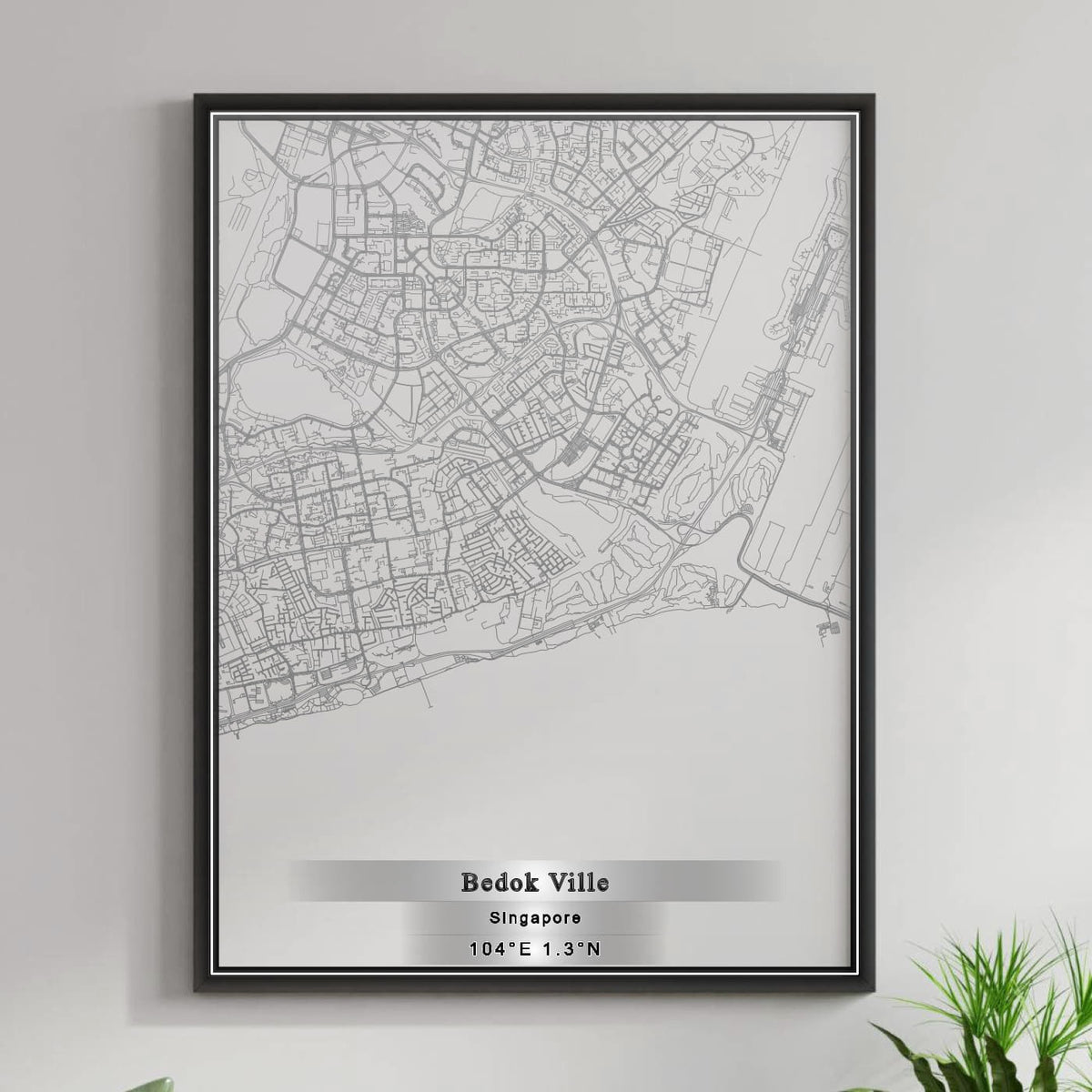 ROAD MAP OF BEDOK VILLE, SINGAPORE BY MAPBAKES