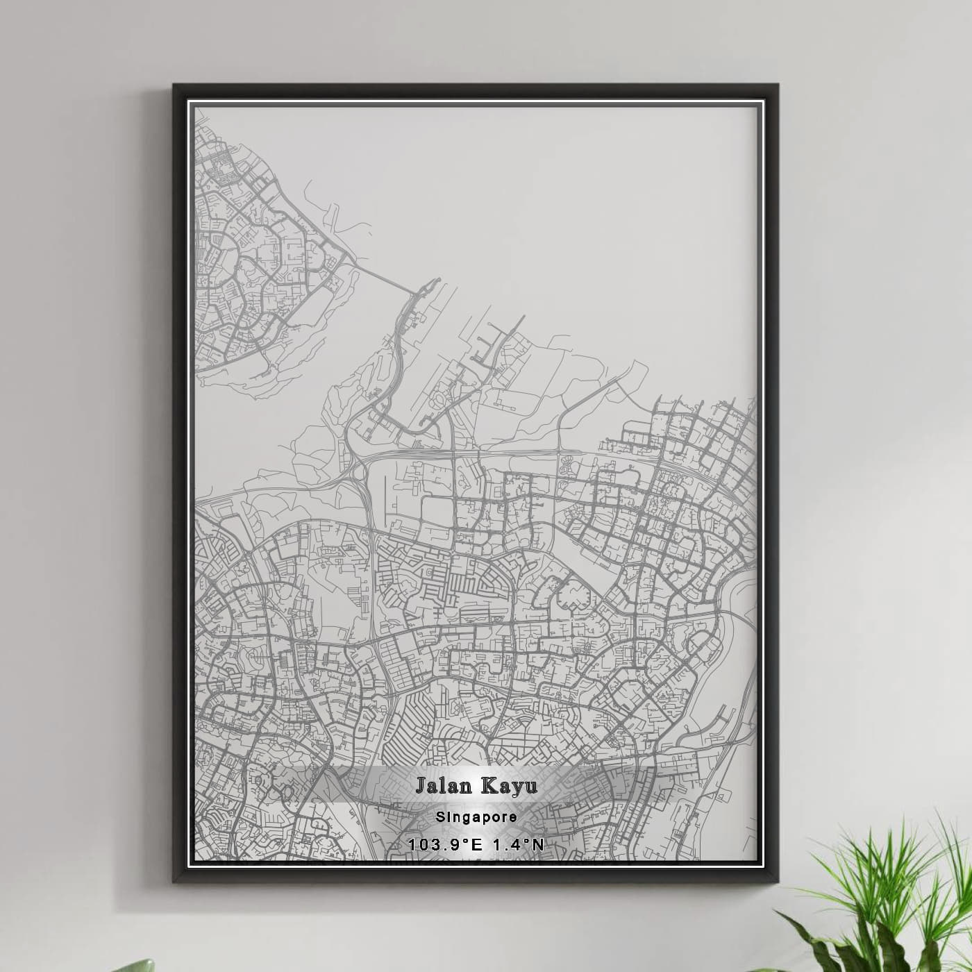 ROAD MAP OF JALAN KAYU, SINGAPORE BY MAPBAKES