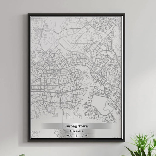 ROAD MAP OF JURONG TOWN, SINGAPORE BY MAPBAKES