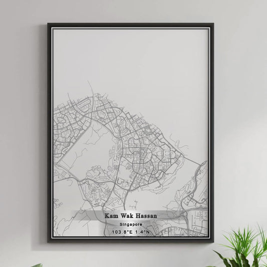 ROAD MAP OF KAM WAK HASSAN, SINGAPORE BY MAPBAKES