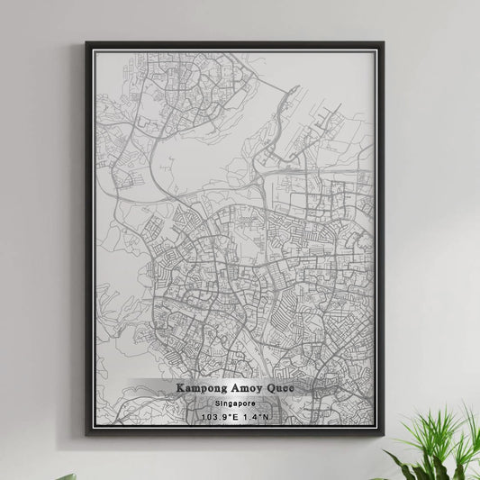 ROAD MAP OF KAMPONG AMOY QUEE, SINGAPORE BY MAPBAKES