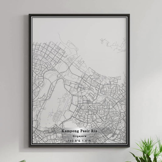 ROAD MAP OF KAMPONG PASIR RIS, SINGAPORE BY MAPBAKES