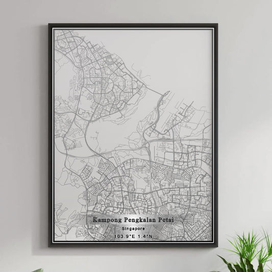 ROAD MAP OF KAMPONG PENGKALAN PETAI, SINGAPORE BY MAPBAKES