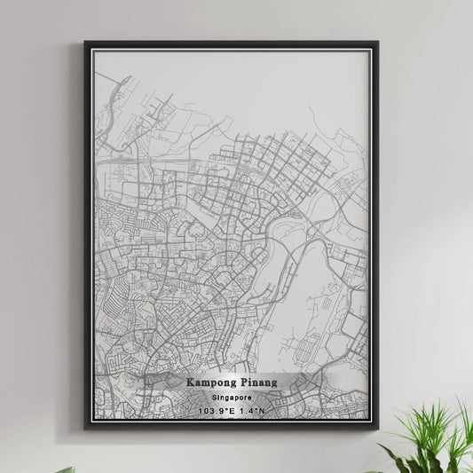 ROAD MAP OF KAMPONG PINANG, SINGAPORE BY MAPBAKES