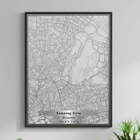 ROAD MAP OF KAMPONG SIREN, SINGAPORE BY MAPBAKES