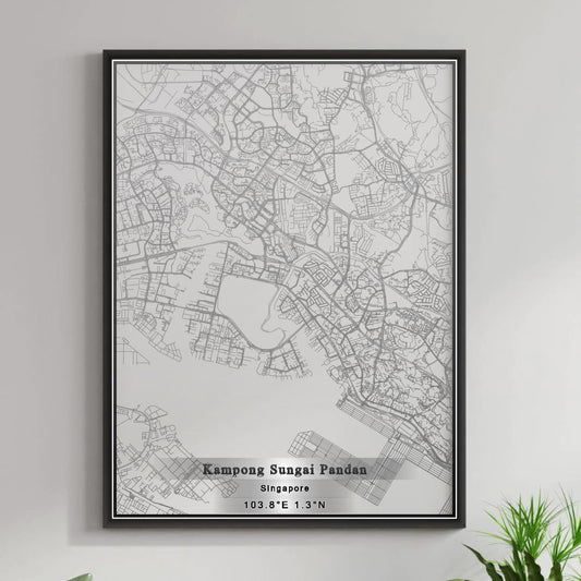 ROAD MAP OF KAMPONG SUNGAI PANDAN, SINGAPORE BY MAPBAKES