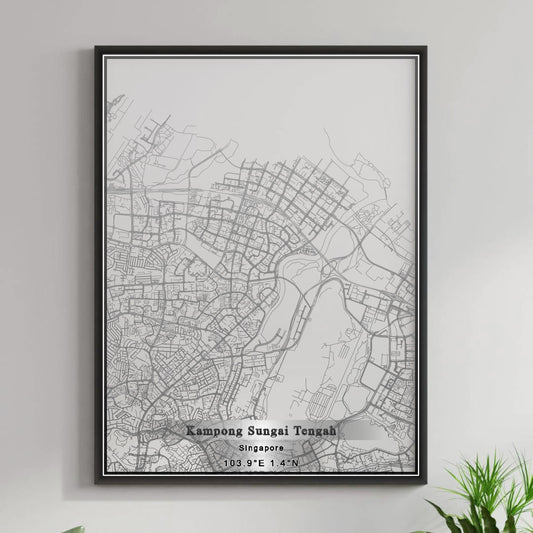 ROAD MAP OF KAMPONG SUNGAI TENGAH, SINGAPORE BY MAPBAKES