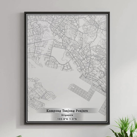 ROAD MAP OF KAMPONG TANJONG PENJURU, SINGAPORE BY MAPBAKES