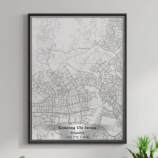 ROAD MAP OF KAMPONG ULU JURONG, SINGAPORE BY MAPBAKES