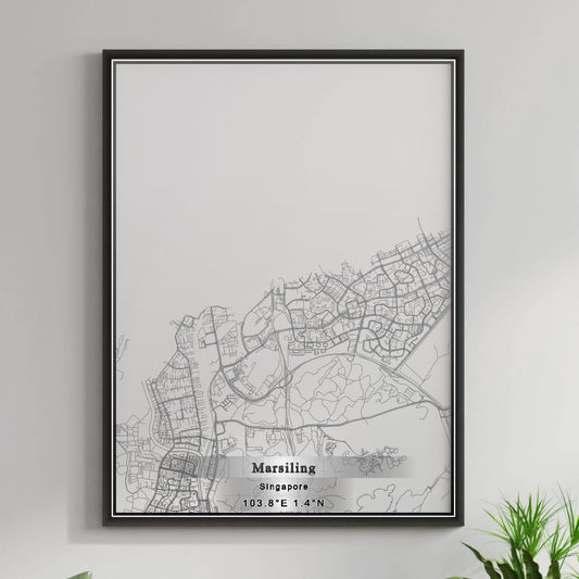 ROAD MAP OF MARSILING, SINGAPORE BY MAPBAKES