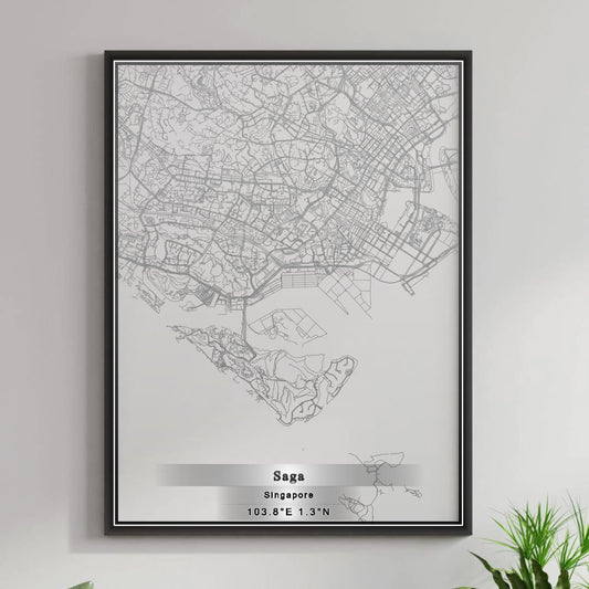 ROAD MAP OF SAGA, SINGAPORE BY MAPBAKES