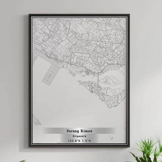 ROAD MAP OF SARANG RIMAU, SINGAPORE BY MAPBAKES