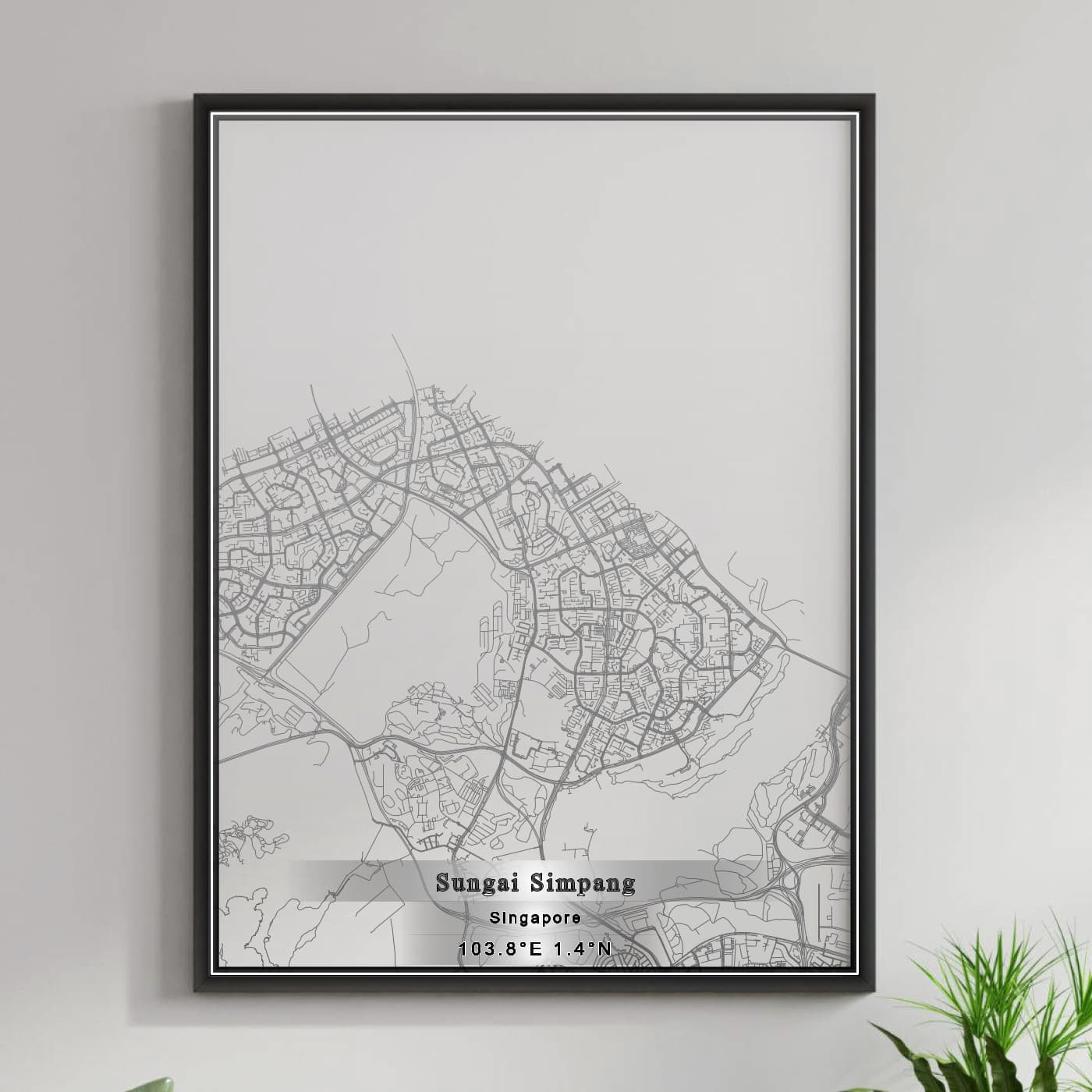 ROAD MAP OF SUNGAI SIMPANG, SINGAPORE BY MAPBAKES