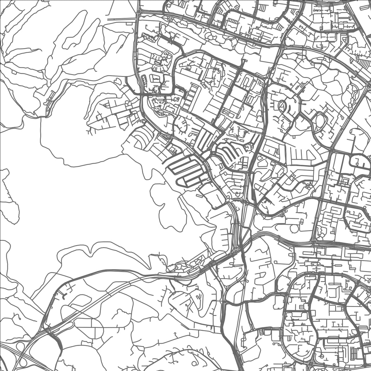 ROAD MAP OF BRIGHT HILL CRESCENT, SINGAPORE BY MAPBAKES