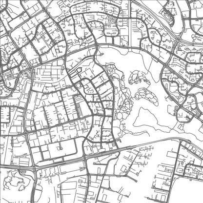 ROAD MAP OF JURONG TOWN, SINGAPORE BY MAPBAKES