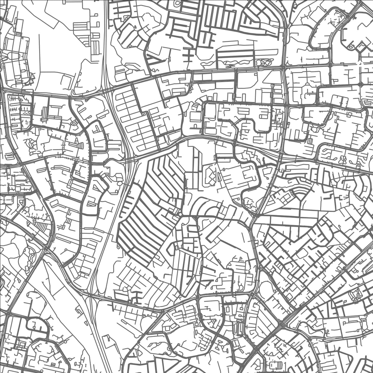 ROAD MAP OF KAMPONG KEBUN BAHARU, SINGAPORE BY MAPBAKES