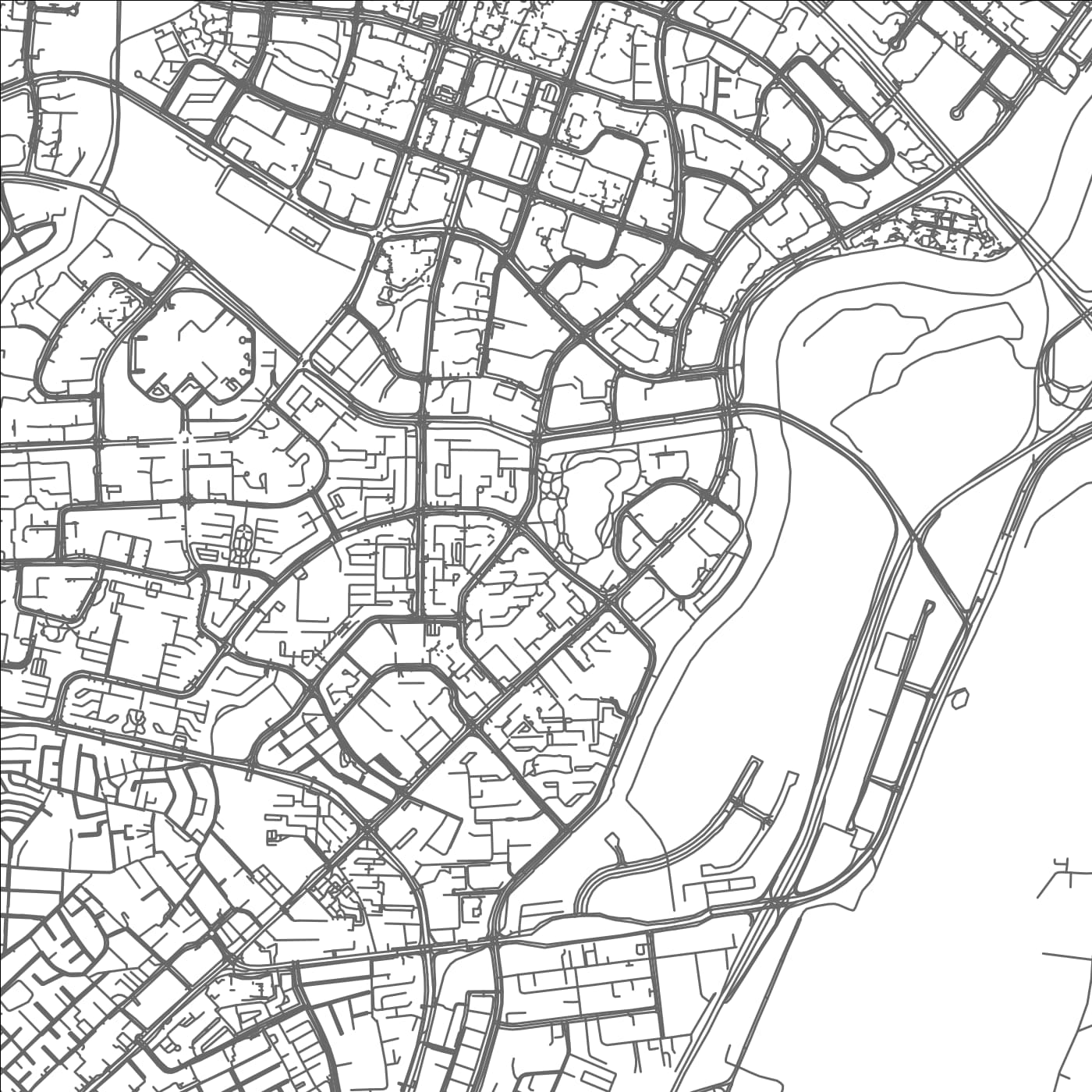 ROAD MAP OF SERANGOON, SINGAPORE BY MAPBAKES