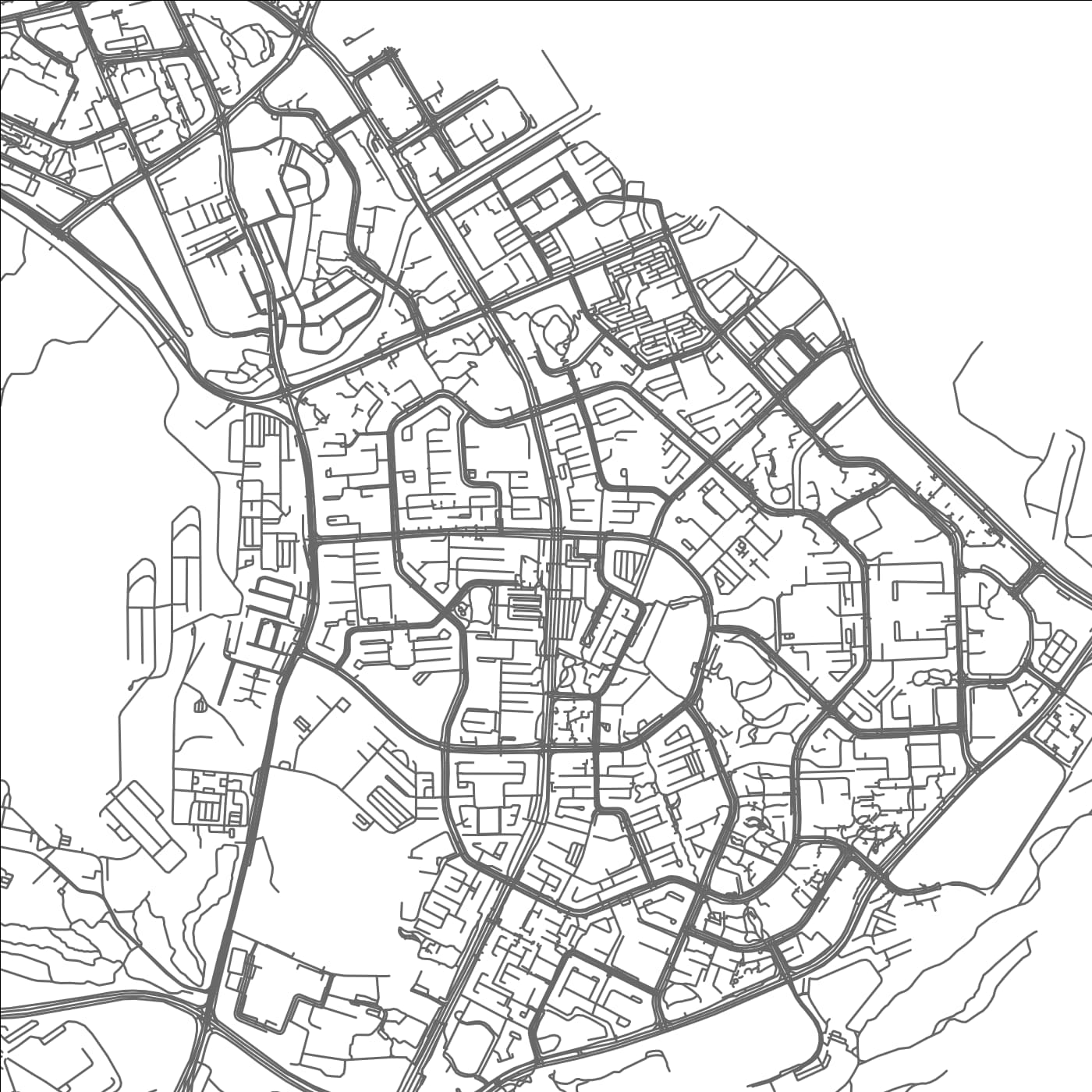 ROAD MAP OF YISHUN NEW TOWN, SINGAPORE BY MAPBAKES