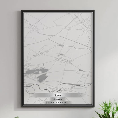 ROAD MAP OF RECA, SLOVAKIA BY MAPBAKES