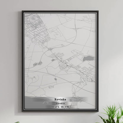 ROAD MAP OF ROVINKA, SLOVAKIA BY MAPBAKES