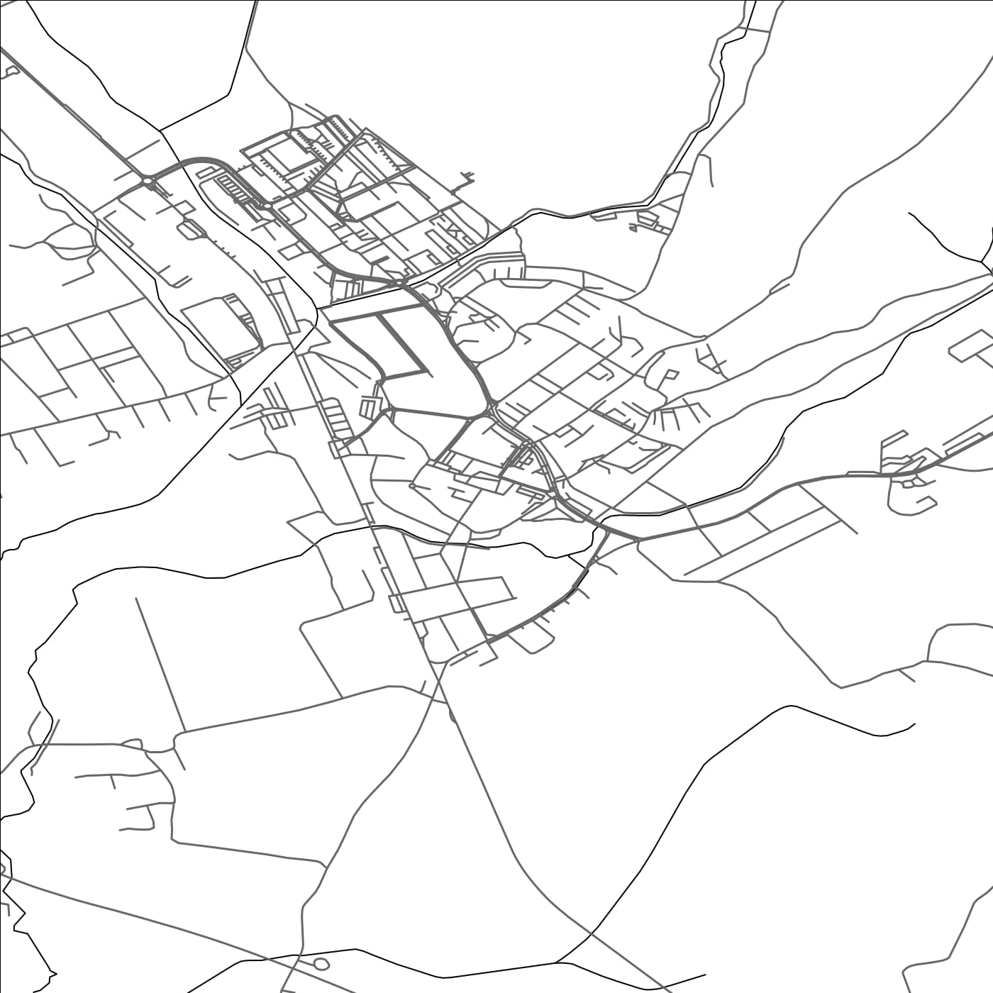 ROAD MAP OF BÁNOVCE NAD BEBRAVOU, SLOVAKIA BY MAPBAKES