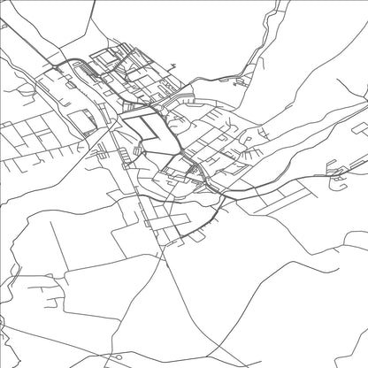 ROAD MAP OF BÁNOVCE NAD BEBRAVOU, SLOVAKIA BY MAPBAKES