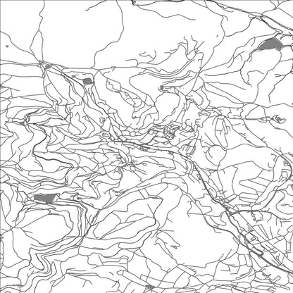 ROAD MAP OF BANSKÁ ŠTIAVNICA, SLOVAKIA BY MAPBAKES