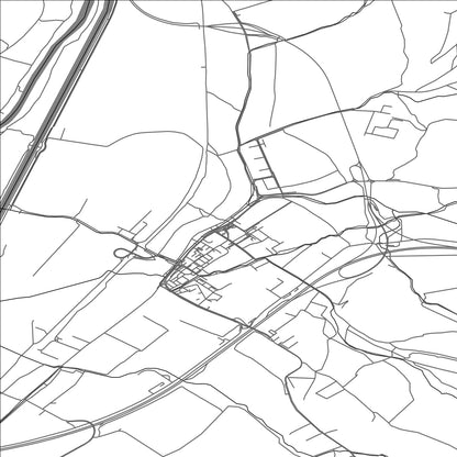 ROAD MAP OF BELUŠA, SLOVAKIA BY MAPBAKES