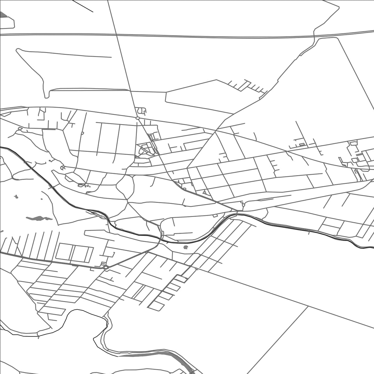 ROAD MAP OF BERNOLÁKOVO, SLOVAKIA BY MAPBAKES
