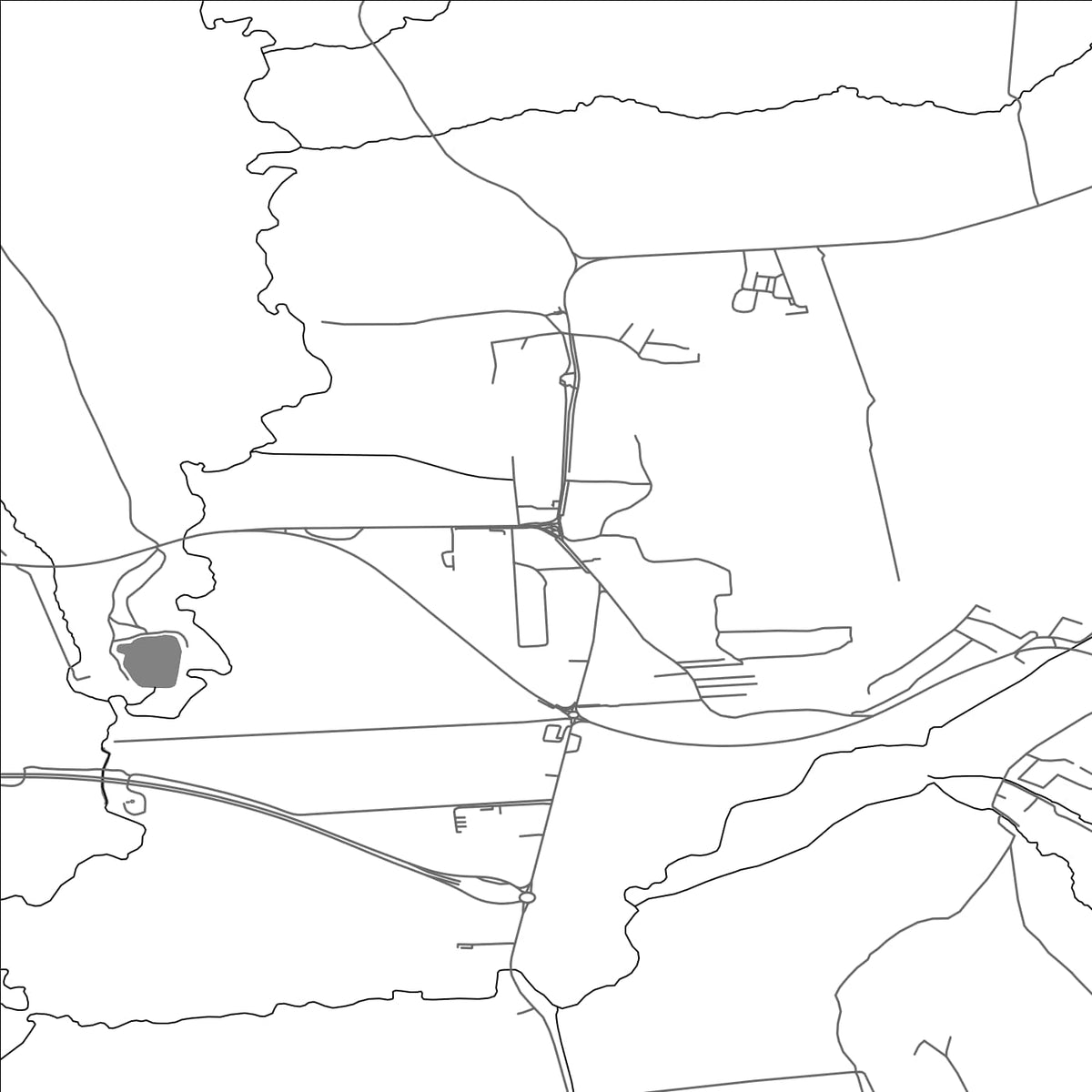 ROAD MAP OF BIDOVCE, SLOVAKIA BY MAPBAKES