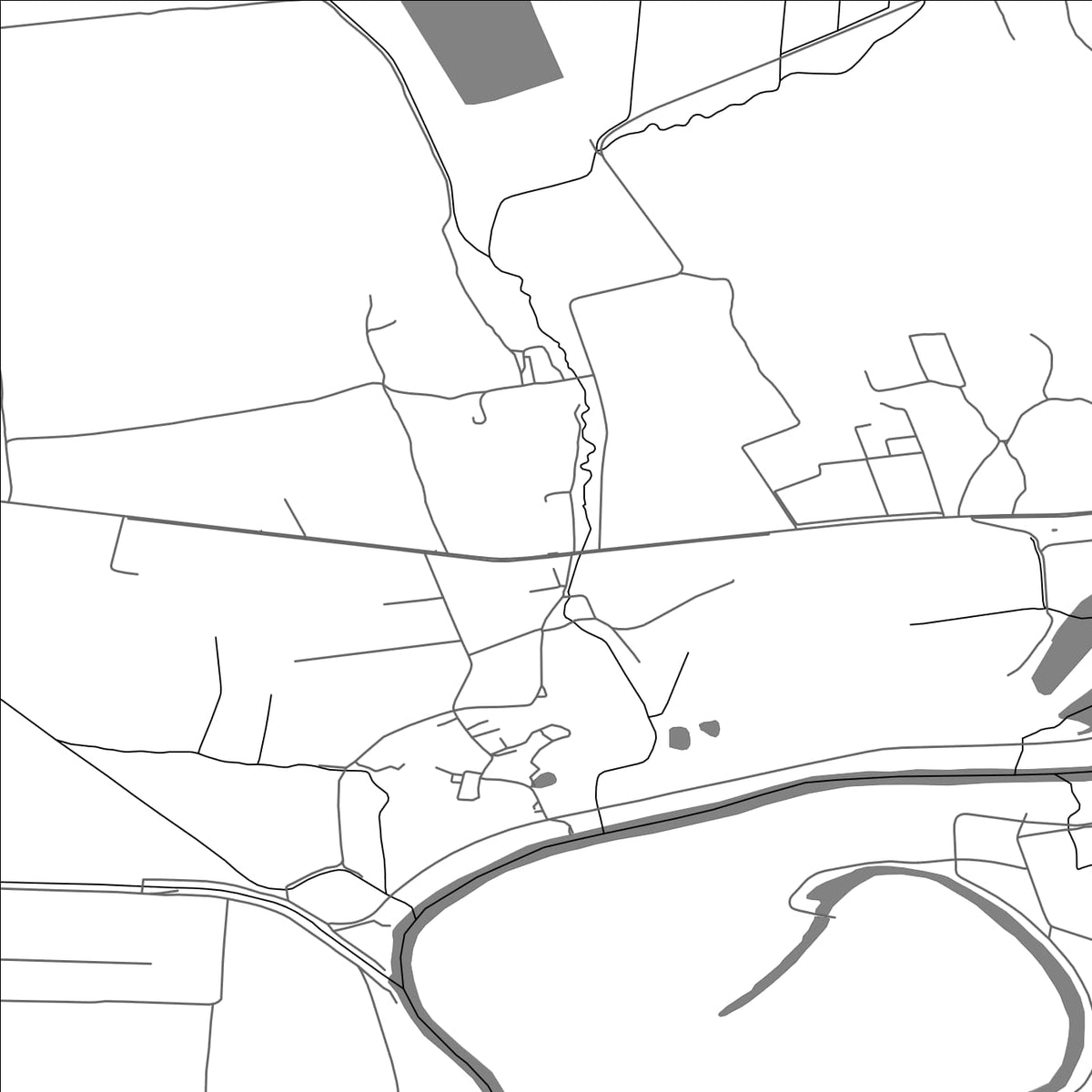 ROAD MAP OF BORŠA, SLOVAKIA BY MAPBAKES
