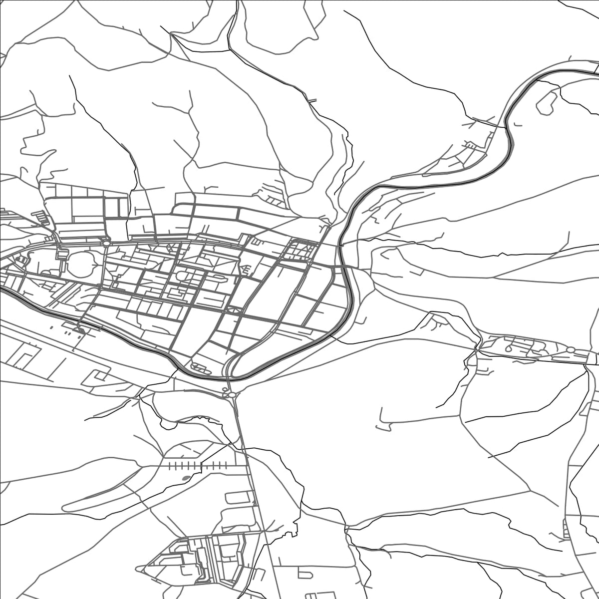 ROAD MAP OF BREZNO, SLOVAKIA BY MAPBAKES