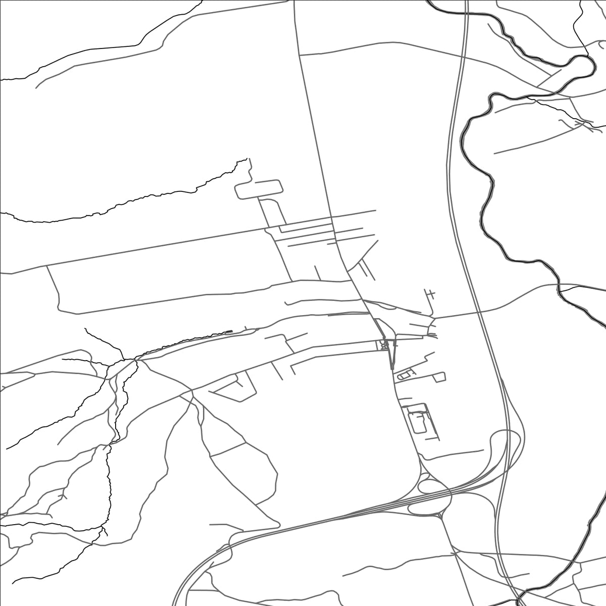 ROAD MAP OF BUDIMÍR, SLOVAKIA BY MAPBAKES