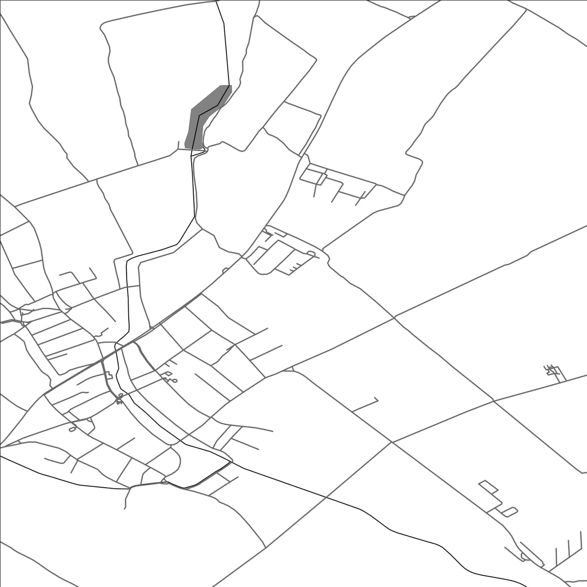 ROAD MAP OF CABAJ-ČÁPOR, SLOVAKIA BY MAPBAKES