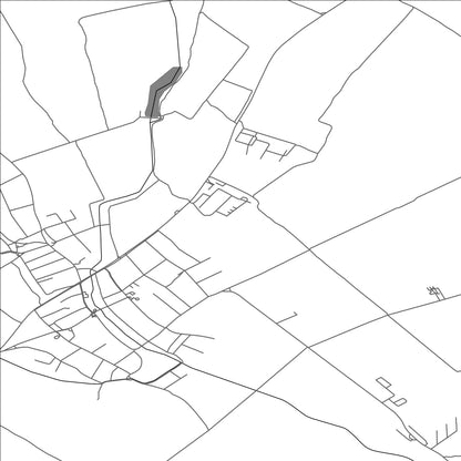 ROAD MAP OF CABAJ-ČÁPOR, SLOVAKIA BY MAPBAKES