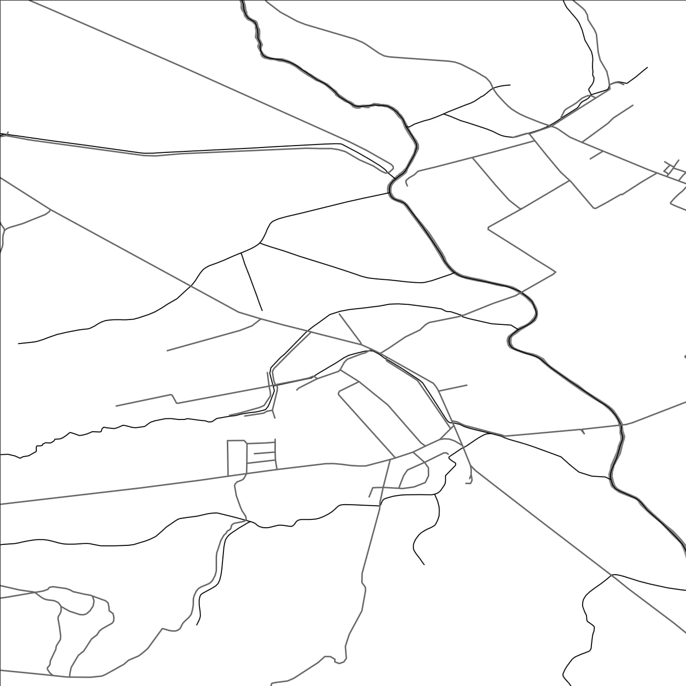 ROAD MAP OF ČAKLOV, SLOVAKIA BY MAPBAKES