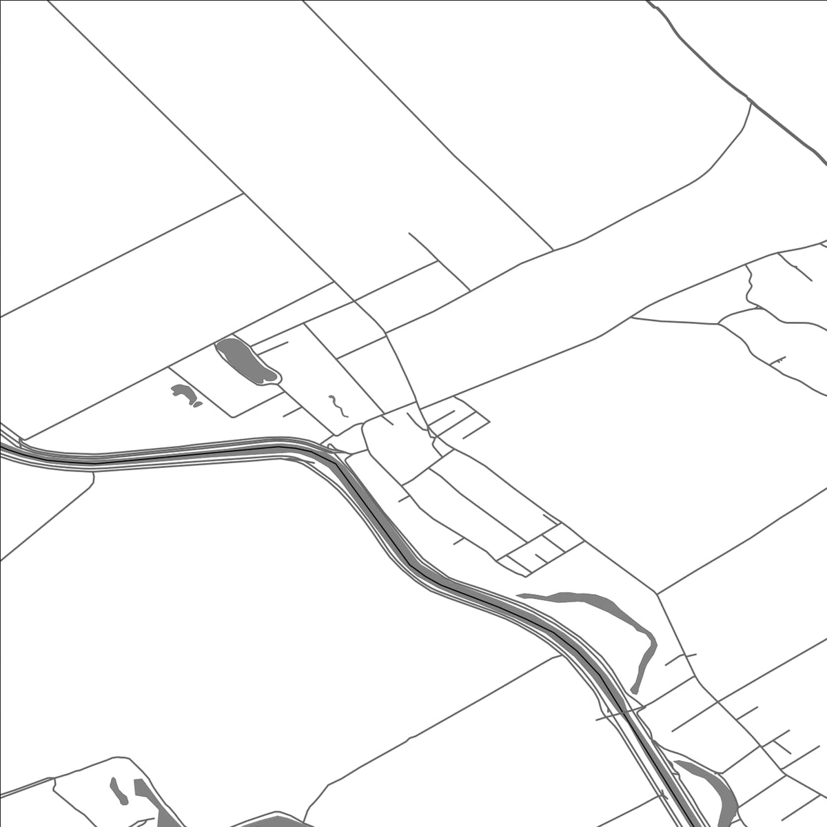 ROAD MAP OF ČECHYNCE, SLOVAKIA BY MAPBAKES