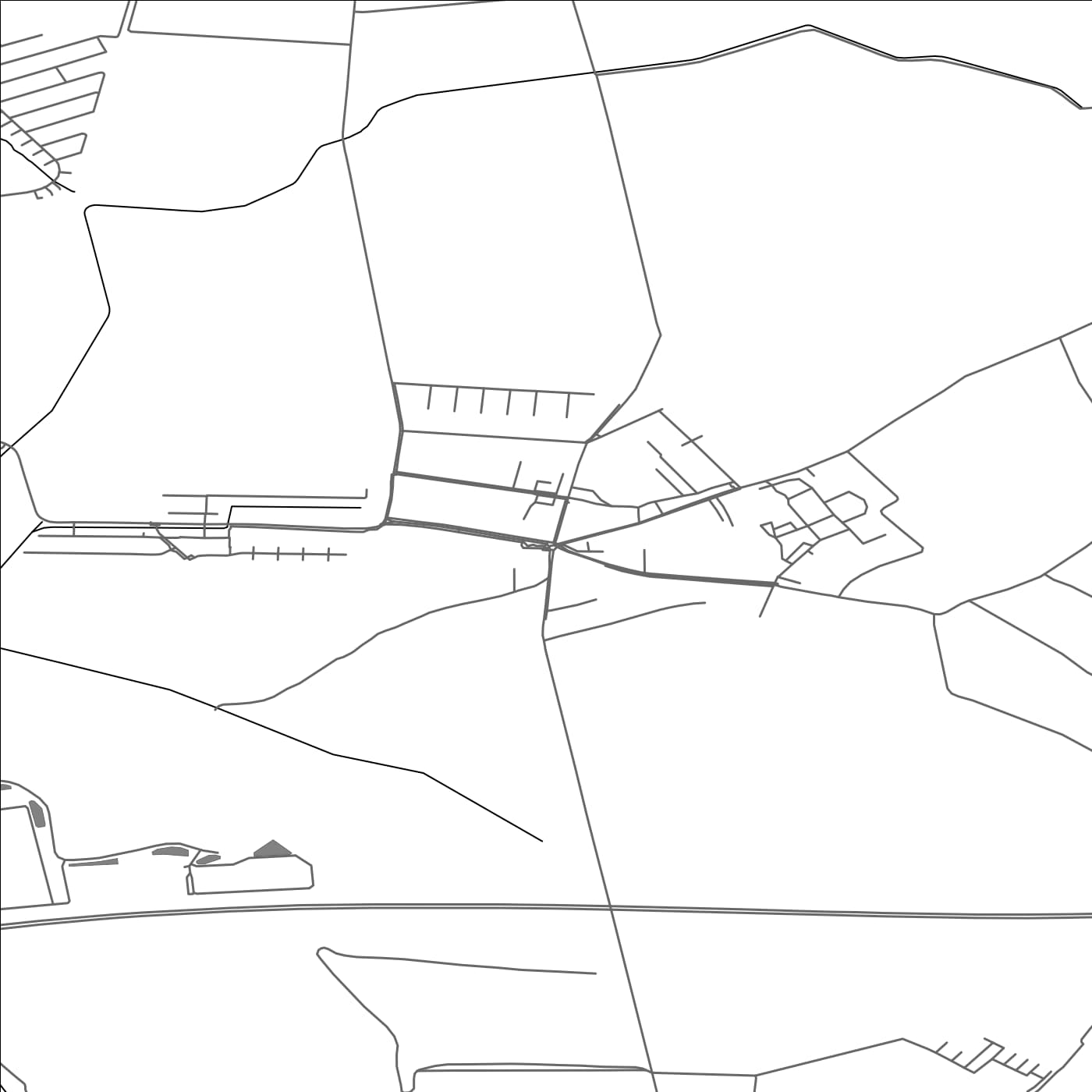 ROAD MAP OF CHORVÁTSKÝ GROB, SLOVAKIA BY MAPBAKES