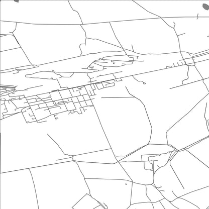 ROAD MAP OF ČIERNA NAD TISOU, SLOVAKIA BY MAPBAKES