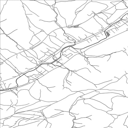 ROAD MAP OF ČIERNE, SLOVAKIA BY MAPBAKES