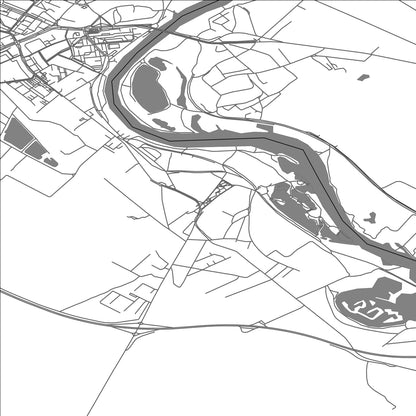 ROAD MAP OF DOLNÁ STREDA, SLOVAKIA BY MAPBAKES