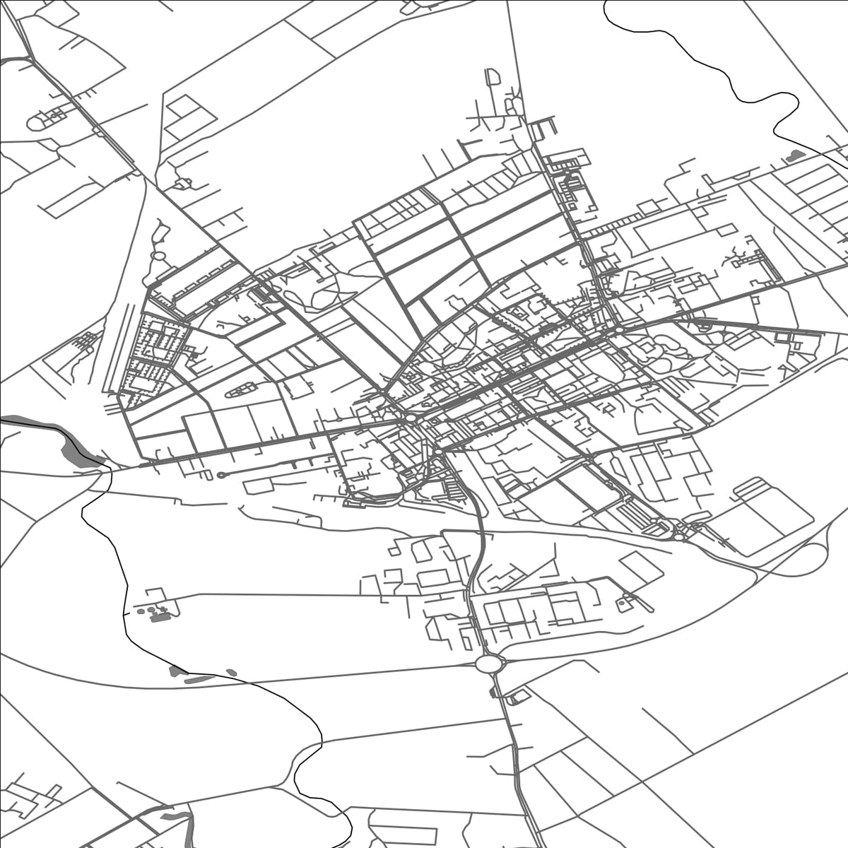 ROAD MAP OF GALANTA, SLOVAKIA BY MAPBAKES