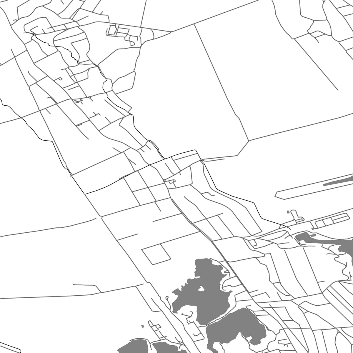 ROAD MAP OF GEČA, SLOVAKIA BY MAPBAKES