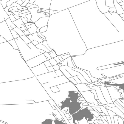 ROAD MAP OF GEČA, SLOVAKIA BY MAPBAKES