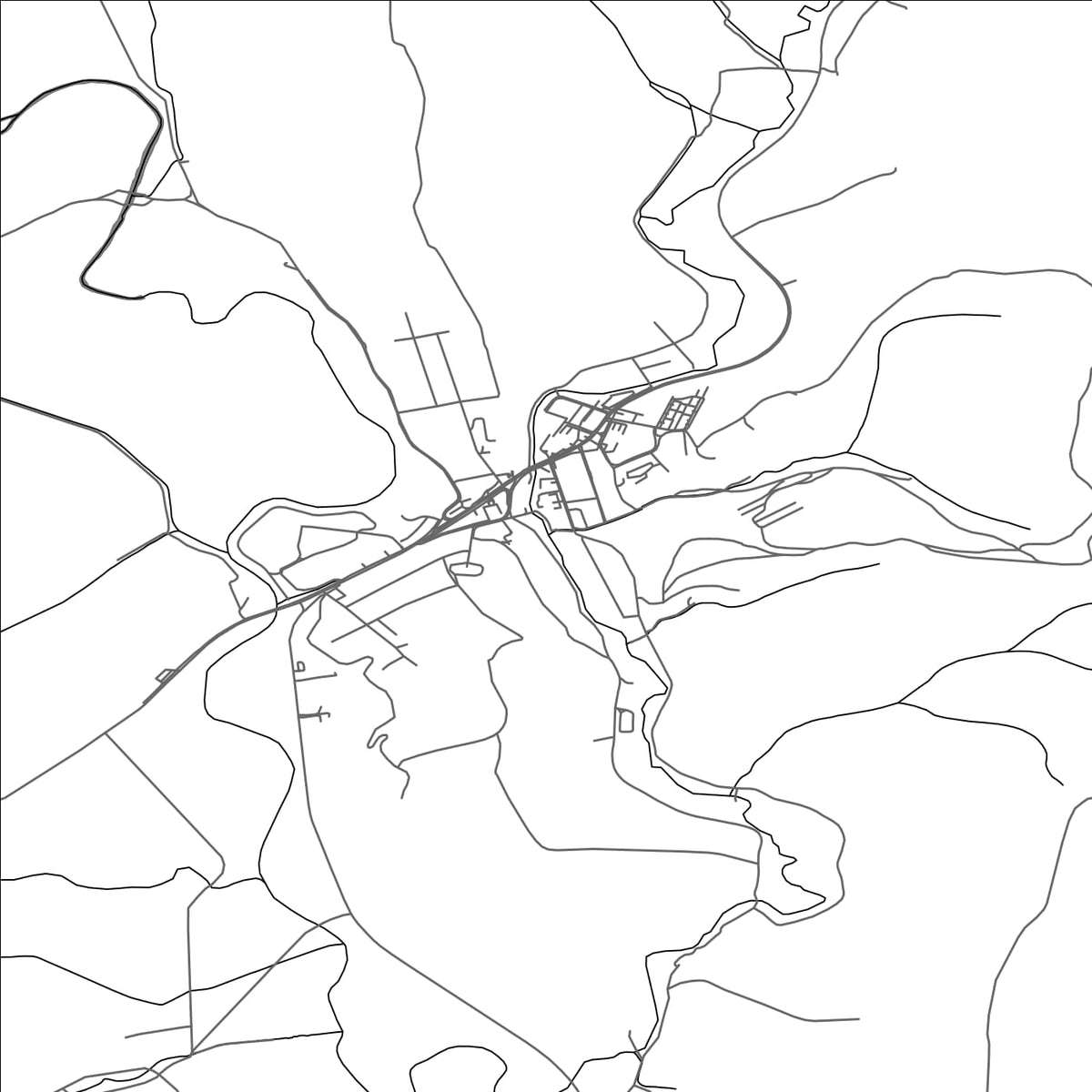 ROAD MAP OF GIRALTOVCE, SLOVAKIA BY MAPBAKES