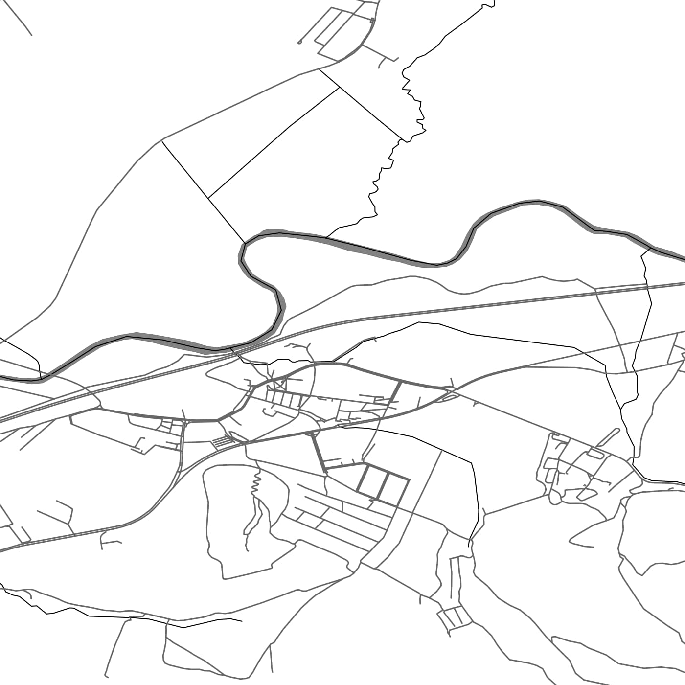 ROAD MAP OF HLINÍK NAD HRONOM, SLOVAKIA BY MAPBAKES